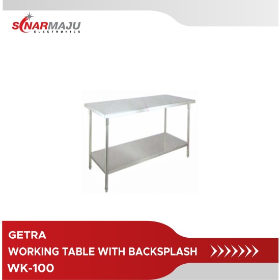 Working Table Getra With Backsplash Wk